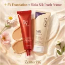 2 in 1 Flicka Silk Touch Primer & FV Foundation Deal – Smooth, Flawless Makeup Base | ZentorPK