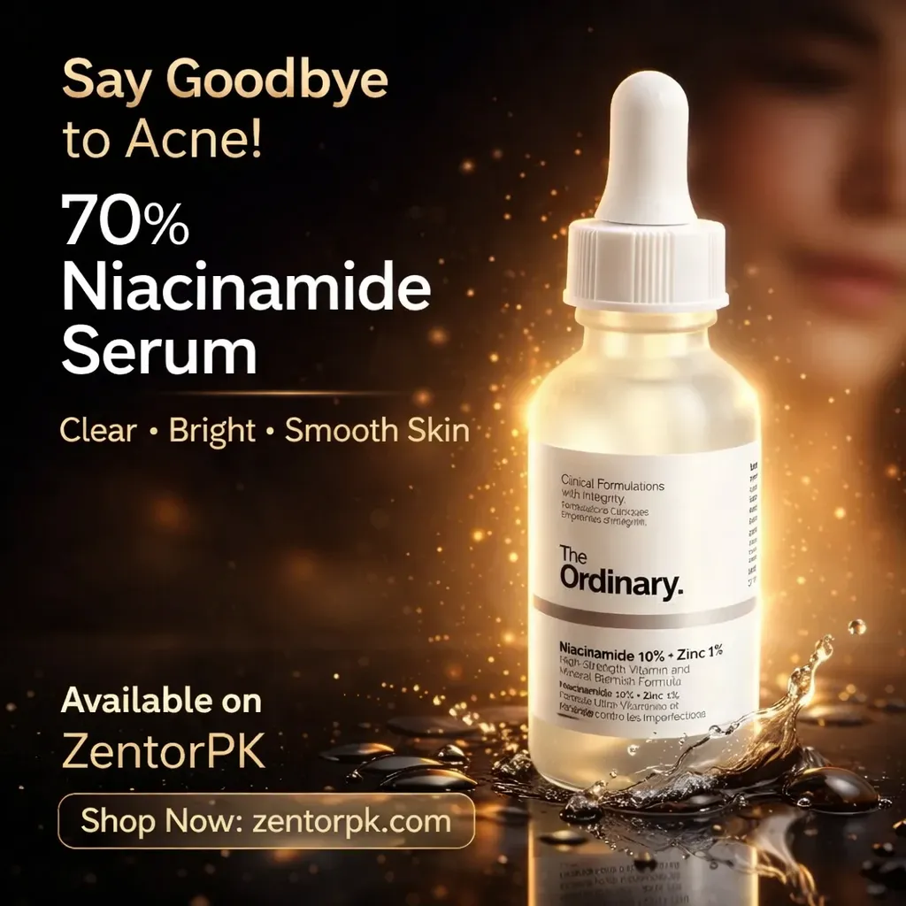 Anti-Acne 70% Niacinamide Serum – Oil Control & Spot Correction Formula (1 Pc)