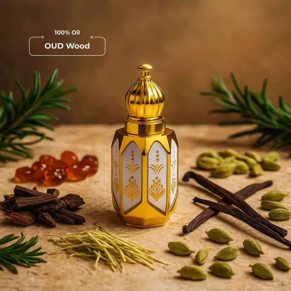 Oud Wood Attar Oil – Intense & Enduring Scent for Daily Use